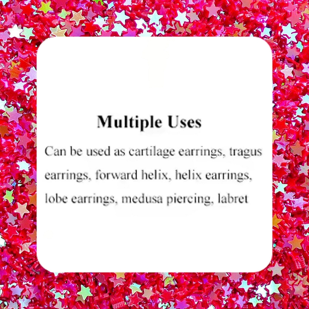 16G Curved Barbell (Tragus, Labret, Nose, Lip, Helix, Monroe, Cartilage, etc.) - Picture 7 of 8